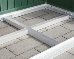 Unterkonstruktion Hörmann EcoStar Gartenhaus Typ 1 silber