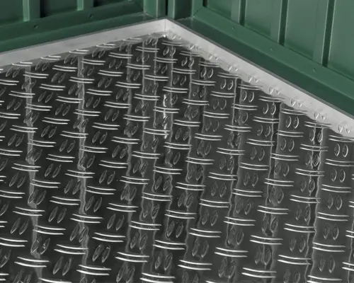 Fußboden Hörmann EcoStar Gartenhaus Typ 3 silber