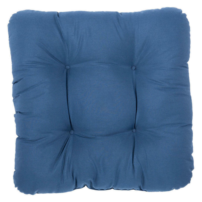 POCOline Sitzkissen blau Polyester B/H/L: ca. 38x6x38 cm