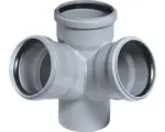 Hornbach HT-ED Eckdoppelabzweig 67° DN 110/110/110 mm