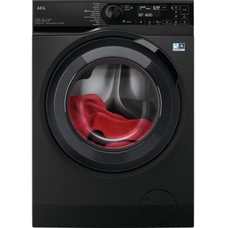 Пералня със сушилня AEG LWR73166OE , 10.00 kg, 1600 об./мин., 6 kg, D , Inox