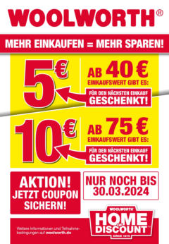 Vorschau von dem Prospekt des Geschäftes Woolworth, gültig ab dem 17.03.2024