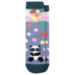 1 Paar Damen Socken mit Panda-Motiv