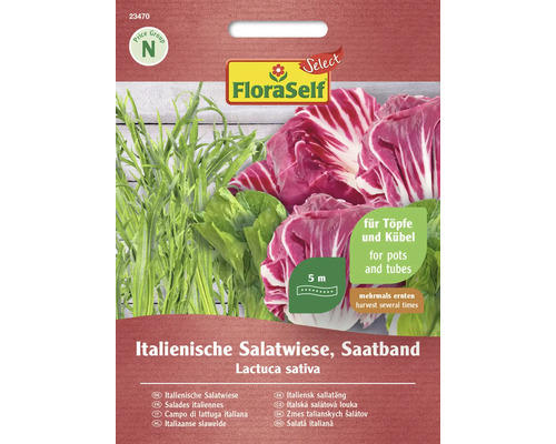 Salatsamen Saatband FloraSelf Select Mischung 'Italienische Salatwiese'