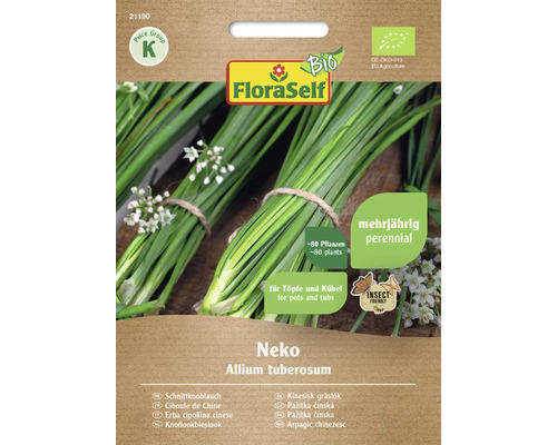 Kräutersamen FloraSelf Bio Schnittknoblauch 'Neko'