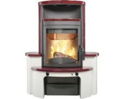 Kaminofen Hark Avenso GT ECOplus Keramik bordeaux 8 kW
