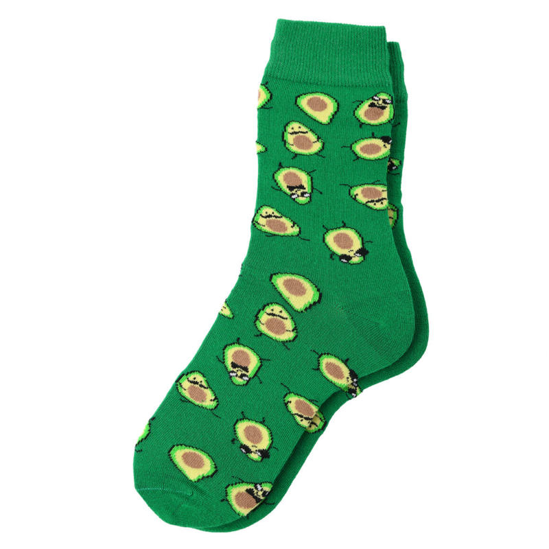 1 Paar Herren Socken mit Avocado-Motiven