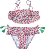 dm-drogerie markt PUSBLU Bikini mit Erdbeeren-Muster, rosa, Gr. 134/140 - bis 30.04.2024