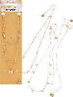 dm-drogerie markt ebelin Halsketten-Set Schmetterling in Gold-Optik - bis 15.05.2024