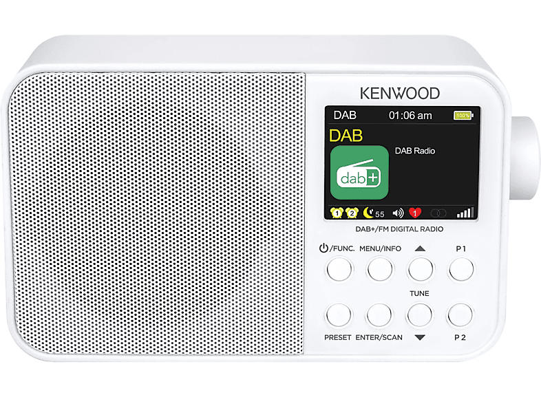 Kenwood CR-M30DAB Kompaktradio, weiß