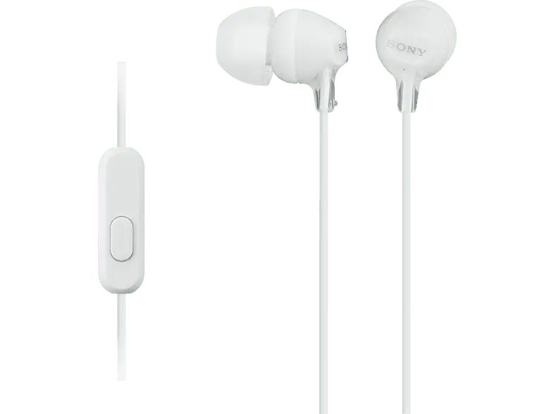 Sony In Ear Kopfhörer MDR-EX15AP, weiß