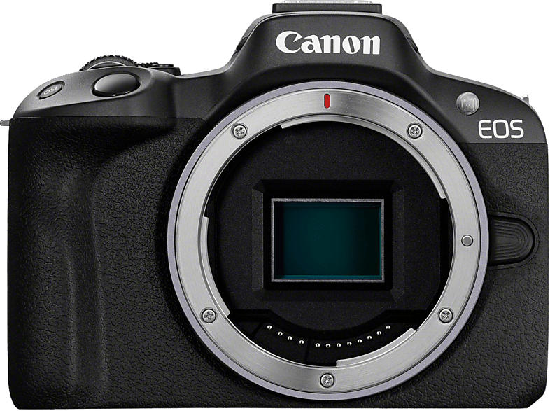 Canon EOS R50 Systemkamera Gehäuse, 24.2MP APS-C, 4K30p Video, 12B/s, 2.36 Mio. EVF, 2.95 Zoll Touch LCD