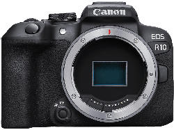 Canon Systemkamera EOS R10 Gehäuse, 24.2 MP APS-C, 4K30p, 15B/s, 2.36 Mio OLED Sucher, 2.95 Zoll Touch LCD, Schwarz