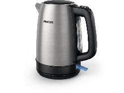 Philips HD9350/90 Daily Collection Wasserkocher (Silber, Schwarz, 1.7 l, 2200 Watt)