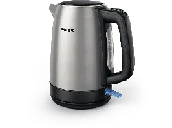 Philips HD9350/90 Daily Collection Wasserkocher (Silber, Schwarz, 1.7 l, 2200 Watt)