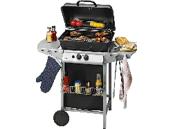 Clatronic GG 3590 Gasgrill Schwarz/Silber Standgriller, Schwarz, Silber (5500 Watt)