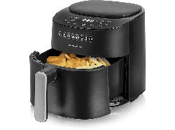 Emerio AF-129369 Smart Fryer Heißluftfritteuse (4,5 l, 1300 Watt, Schwarz)