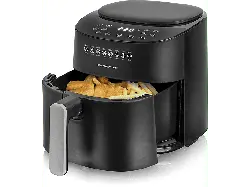Emerio AF-129369 Smart Fryer Heißluftfritteuse (4,5 l, 1300 Watt, Schwarz)