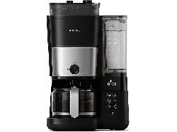 Philips HD7888/01, All-in-1 Brew, Filterkaffeemaschine mit integriertem Mahlwerk Schwarz/Silber