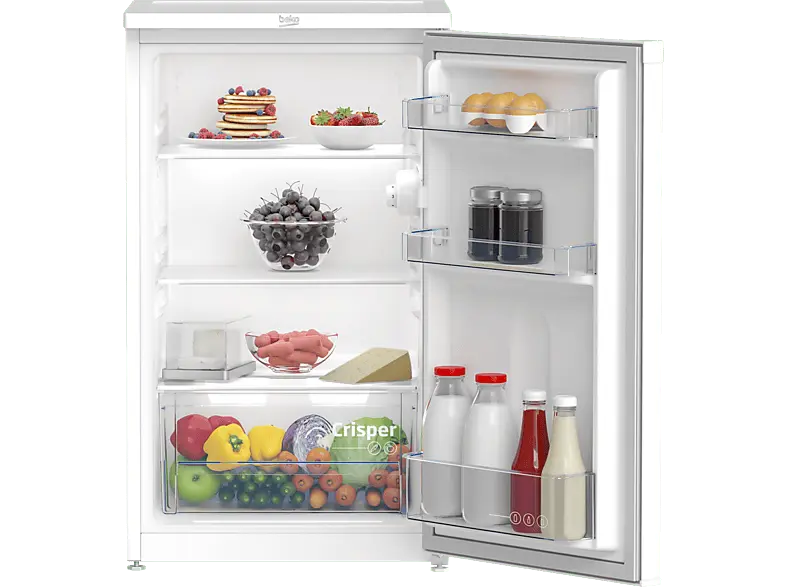 Beko TS190040N Stand Kühlschrank (E, 818 mm hoch, Weiß, 88 l)