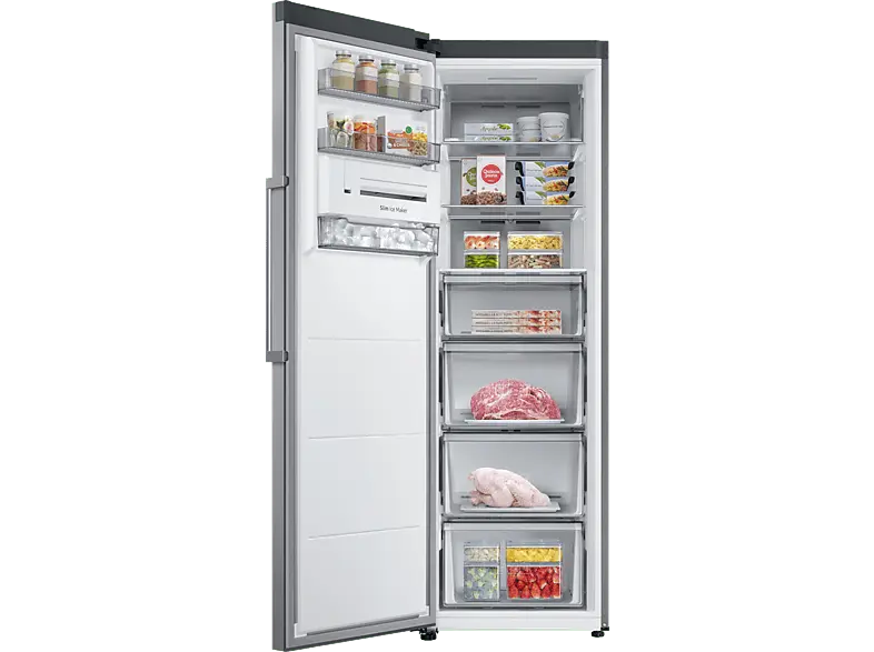 Samsung RZ32C7BBES9/EF Gefrierschrank (E, 323 l, 1860 mm hoch, No Frost (verminderte Eisbildung), Refined Inox)