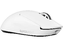 Logitech G PRO X SuperLight 2 LightSpeed Gaming Maus, 32000dpi, 40G, 500 IPS, 2000Hz (0.5ms), Weiß