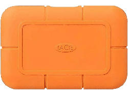 Lacie 4TB SSD Festplatte Rugged mit 3 Jahre Rescue, Extern, USB-C 3.2 Gen.2, Bis 1050 MB/s, IP67, Orange