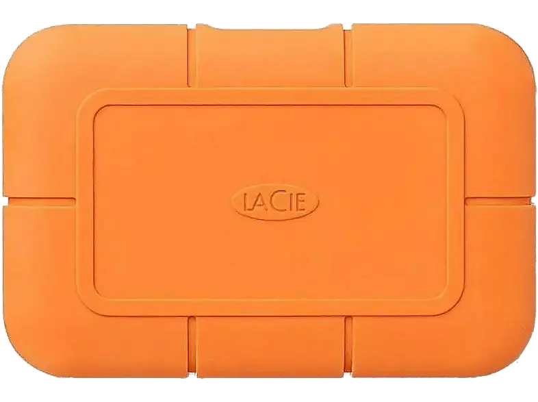 LACIE 4TB SSD Festplatte Rugged mit 3 Jahre Rescue, Extern, USB-C 3.2 Gen.2, Bis 1050 MB/s, IP67, Orange