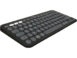 LOGITECH K380s Pebble Keys 2 Kabellose Tastatur für PC, Smartphone und Tablet, Bluetooth, DEU (Qwertz), Grafit