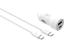 ISY Kfz-Ladegerät ISC-9000 inkl. 2 m USB-C-Kabel, Weiß