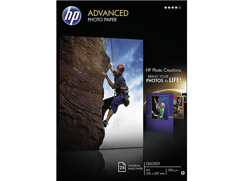 HP Fotopapier Advanced glänzend A4 (Q5456A)