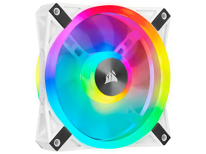 CORSAir Lüfter iCUE QL120 RGB 120-mm-PWM-Einzellüfter, Weiß; PC Lüfter