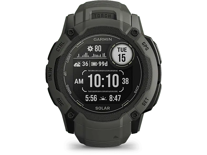 Garmin Instinct 2X Solar, Moosgrün; Smartwatch