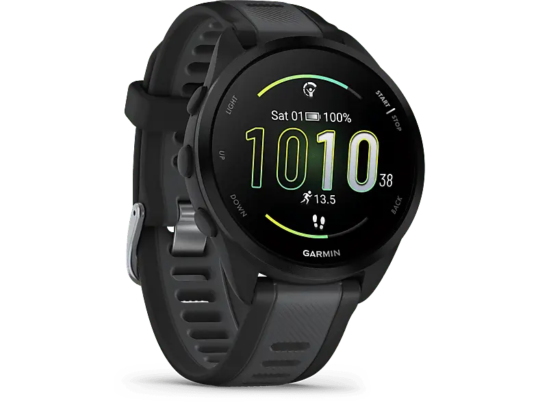 Garmin Smartwatch Forerunner® 165, Schwarz/Schiefergrau