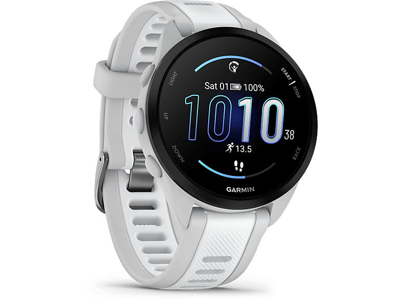 Garmin Smartwatch Forerunner® 165, Dunstgrau/Steinweiss