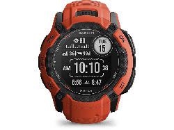 Garmin Instinct 2X Solar, Rot; Smartwatch