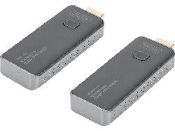 DigitUS Wireless HDMI Extender Set For Business, 50 m Dongle, 1 zu 1, Full-HD, Schwarz