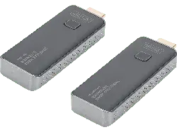 digitUS Wireless HDMI Extender Set For Business, 50 m Dongle, 1 zu 1, Full-HD, Schwarz; Wireless HDMI Extender----Wireless HDMI Extender