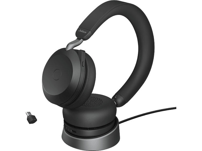 Jabra Evolve2 75 UC Stereo USB-C mit Ladestation For Business; Headset