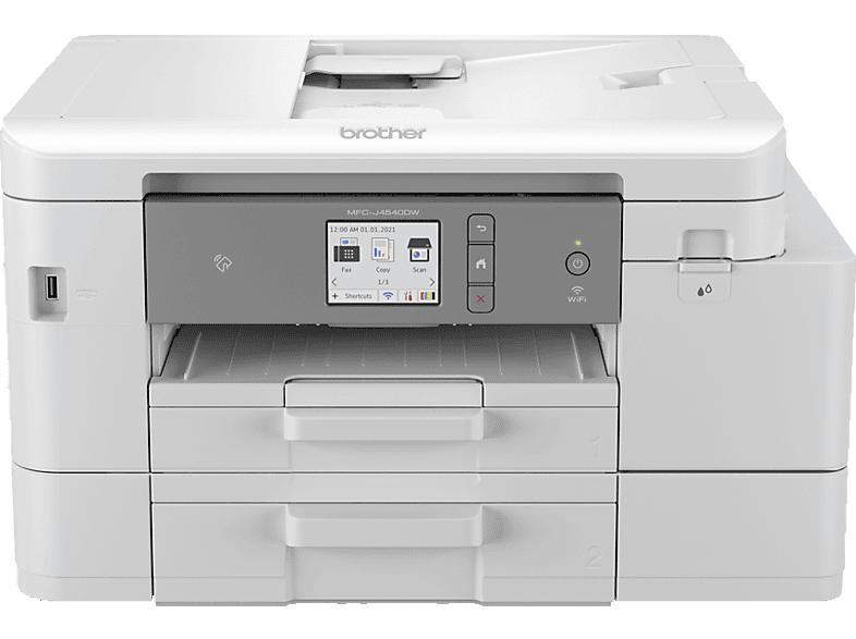 Brother MFC-J4540DWXL 4-in-1 Tintenmultifunktionsdrucker mit EcoPro Toner-Abo, A4, 20 S./Min Drucken, ADF, Duplex, Weiß