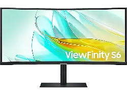 Samsung ViewFinity S65UC 34 Zoll Curved Monitor for Business, UWQHD, 5 ms Reaktionszeit, 350 cd/m², 100 Hz, Schwarz