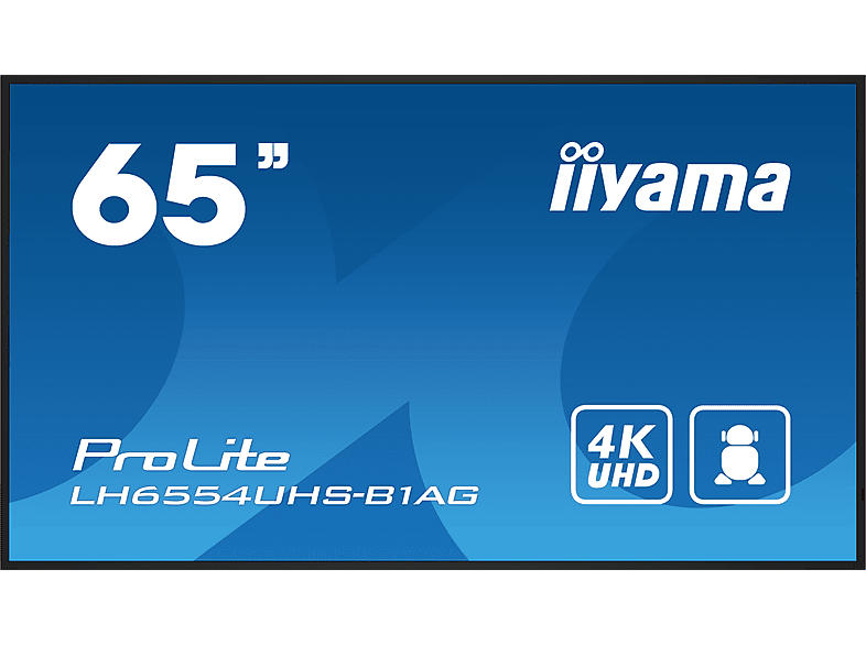 iiyama ProLite LH7554UHS-B1AG 64.5" 4K UHD Digital Signage Display; Monitor