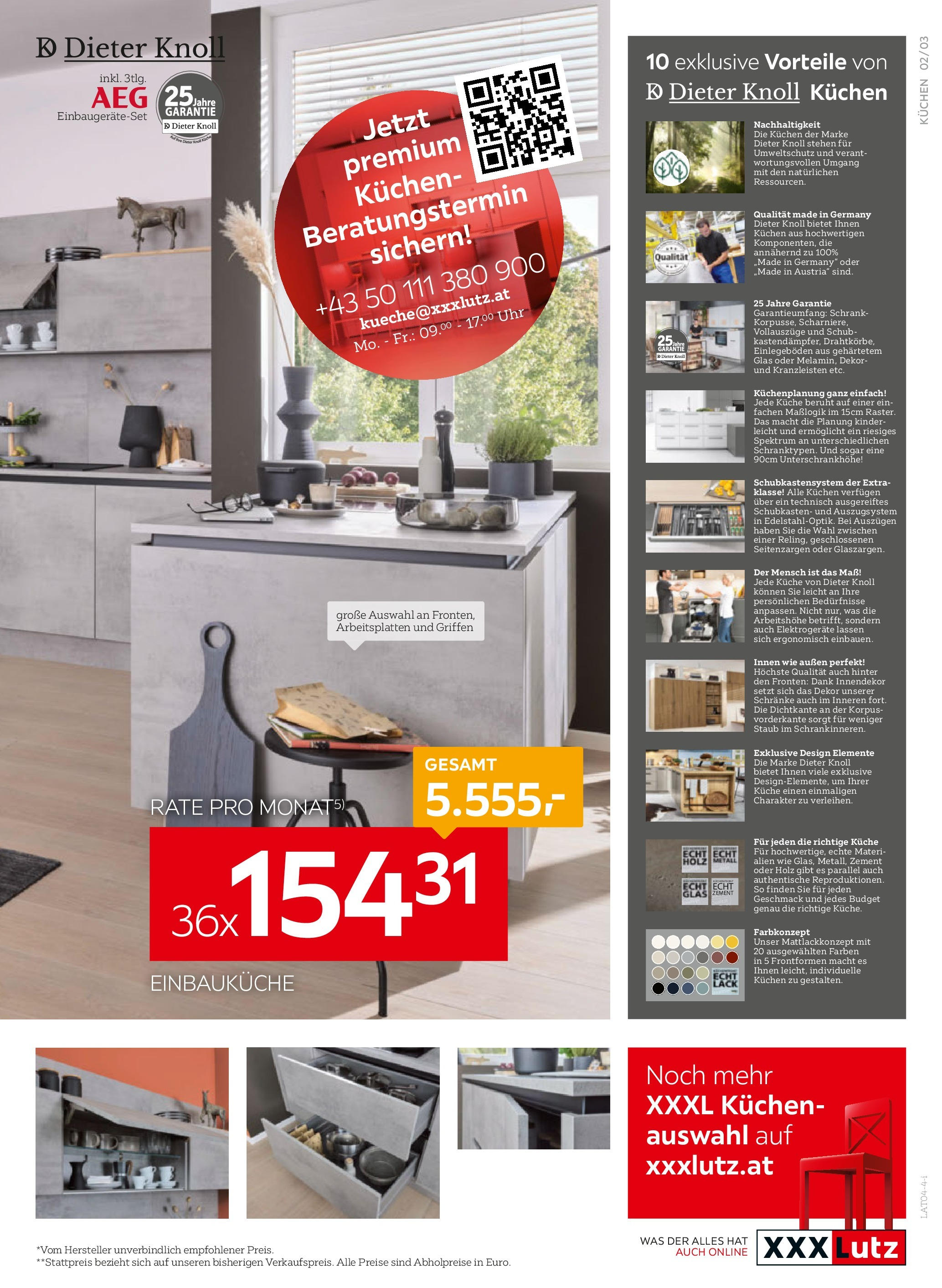 XXXLutz Küchen von 15.04.2024 - Aktuelle Angebote | Seite: 3 | Produkte: Uhr, Schrank