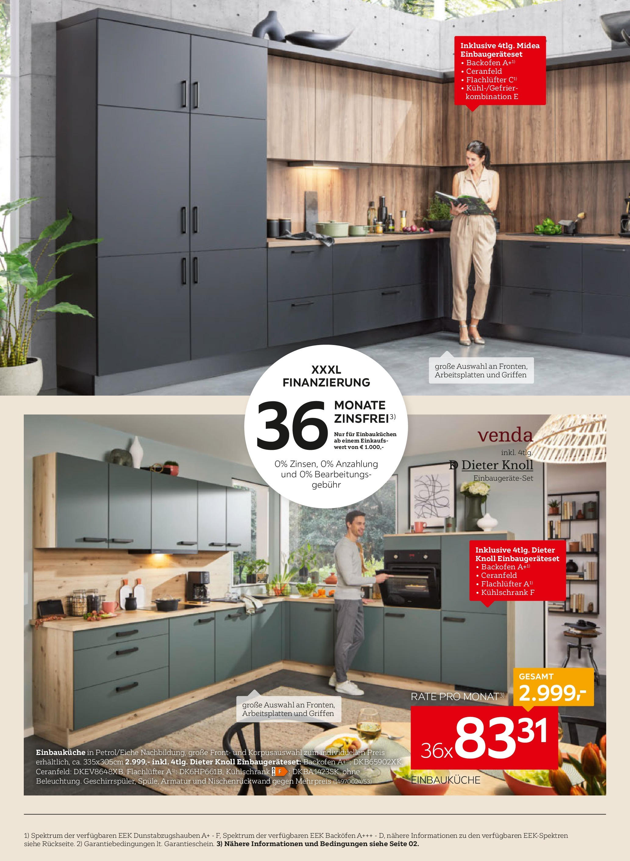 XXXLutz Küchen von 15.04.2024 - Aktuelle Angebote | Seite: 4 | Produkte: Kühlschrank