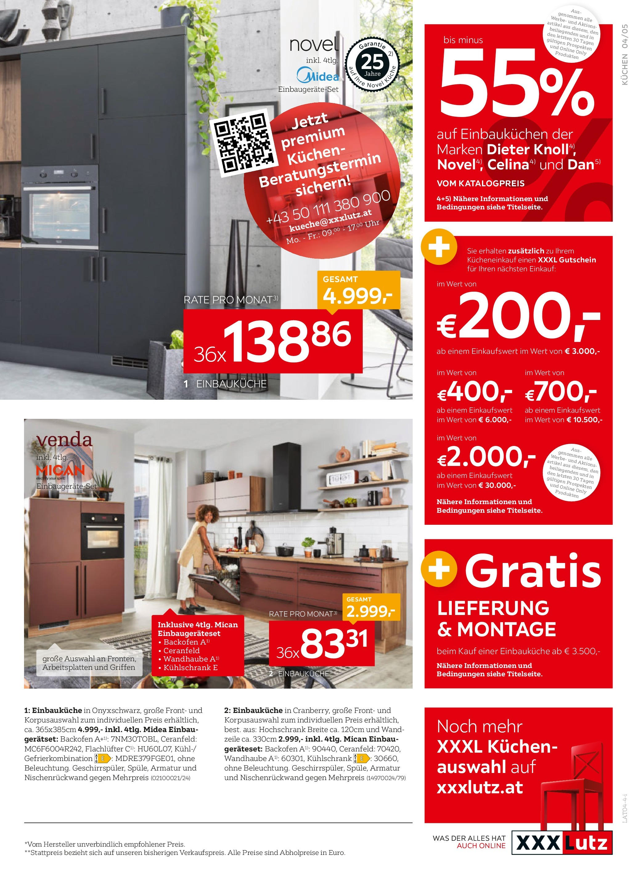 XXXLutz Küchen von 15.04.2024 - Aktuelle Angebote | Seite: 5 | Produkte: Uhr, Kühlschrank