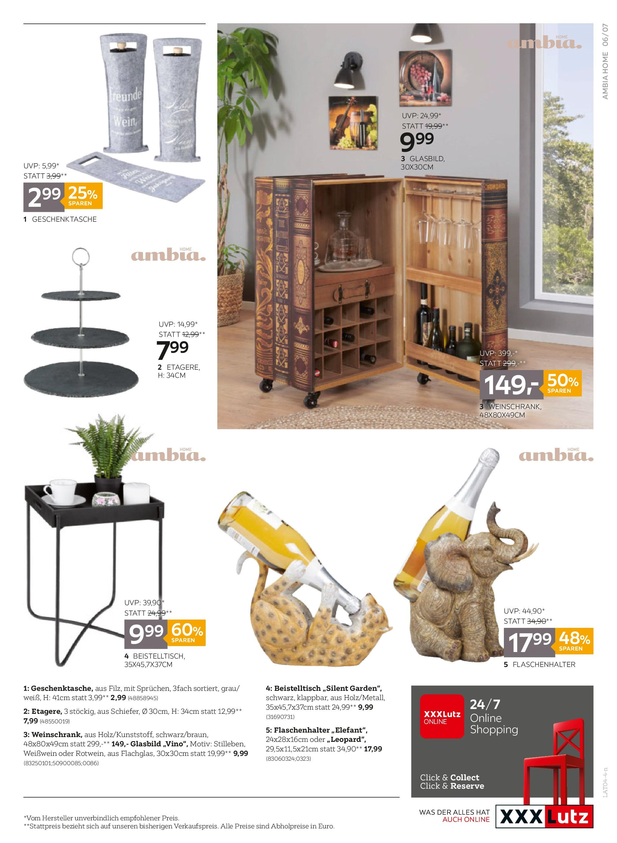 XXXLutz Ambia Home von 15.04.2024 - Aktuelle Angebote | Seite: 7 | Produkte: Wein