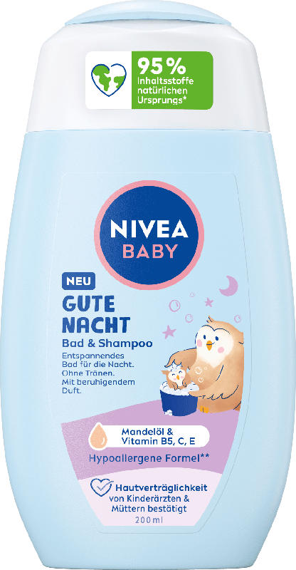 NIVEA BABY Baby Bad & Shampoo Gute Nacht