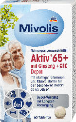Mivolis Aktiv 65+ mit Ginseng + Q10 Depot 60 St