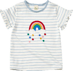 ALANA T-Shirt mit Regenbogen-Motiv, blau & weiß, Gr. 122