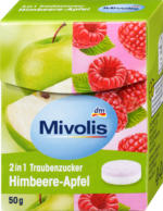 dm-drogerie markt Mivolis Traubenzucker 2in1, Himbeere-Apfel - bis 31.03.2024